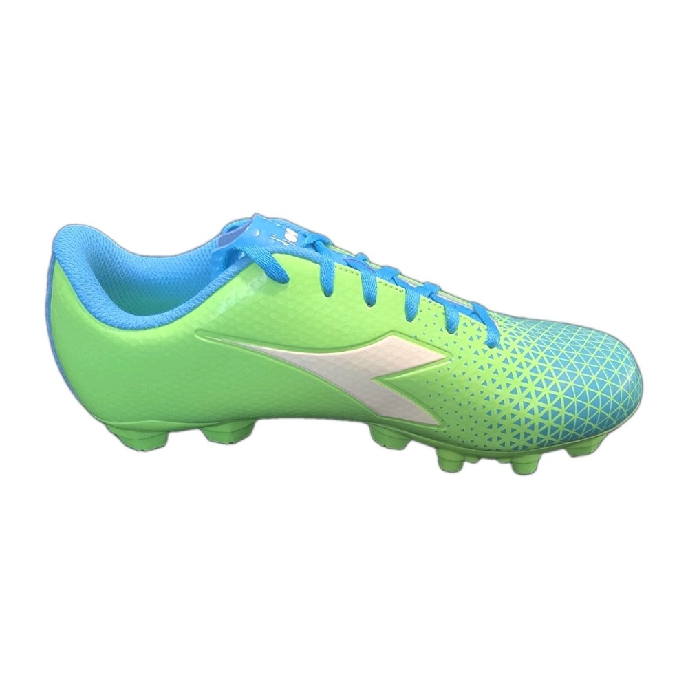 Diadora Cattura Firm Ground Soccer Cleats Youth Green Sneakers Sz 5.5 boy/7 girl